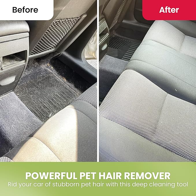 Cattasaurus Cleaner Pro Pet Hair Remover - Special Cat & Dog Hair Remover Multi Fabric Edge and Carpet Scraper, Cat Hair Remover for Couch, Pet Bed, Pet Towers, Furniture, Car Mat & Rugs