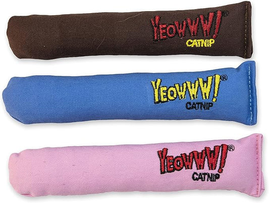 Yeowww! Catnip Toy, It's a Boy! Blue Cigar (Pack of 2)
