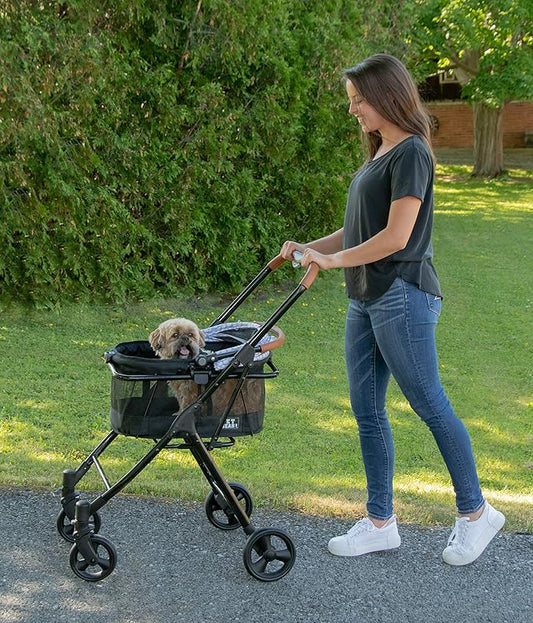 Pet Gear, A Vermont Family Owned Company Since 1936, 3-in-1 Travel System, View 360 Stroller Converts to Carrier and Booster Seat with Easy Click N Go Technology, for Small Dogs & Cats, 4 Colors