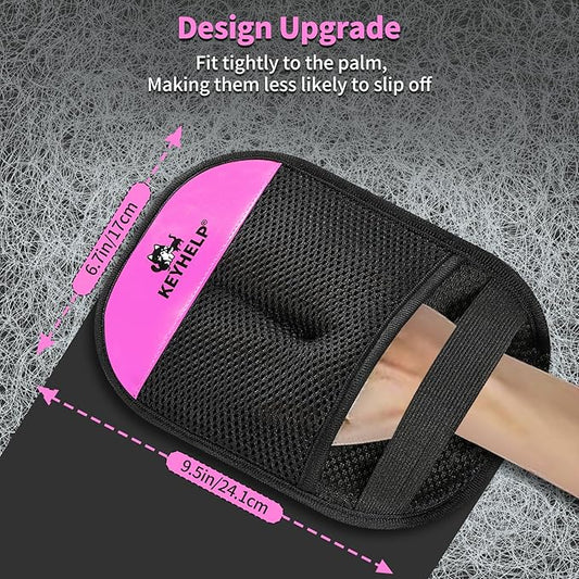 Pet Hair Removal Glove for Dogs & Cats, Newly Upgraded Reusable Electrostatic Pet Hair Glove, Magic Brush Pet Hair Remover Tool for Clothing, Couch, Carpet, Car Seat(Pink)