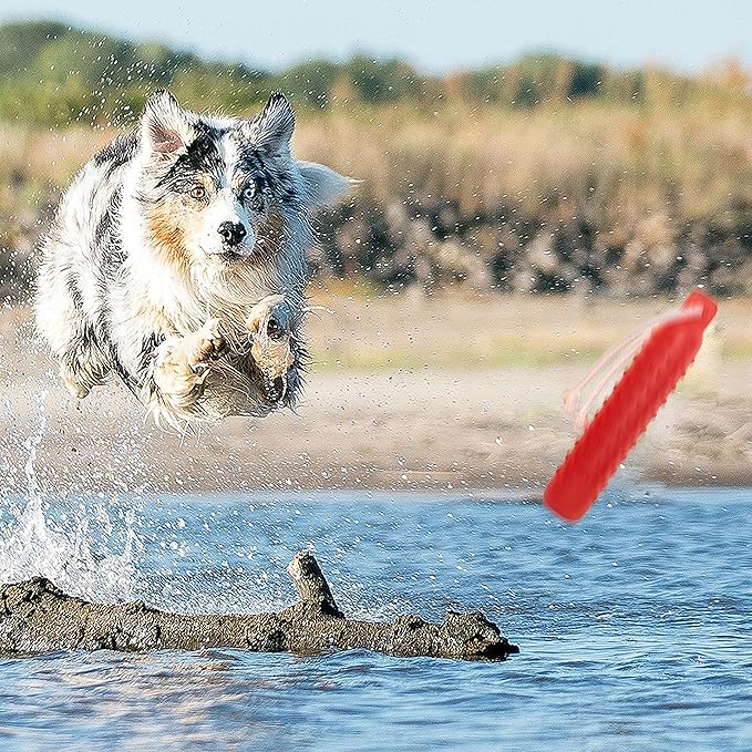 Dog Float Toy - Interactive Training Bumper & Fetching Retrieving Dog Water Toys Dummy Outdoor - Lightweight for Float on the Water Pool Fetch Pet Toys for Small, Medium, Large Dogs