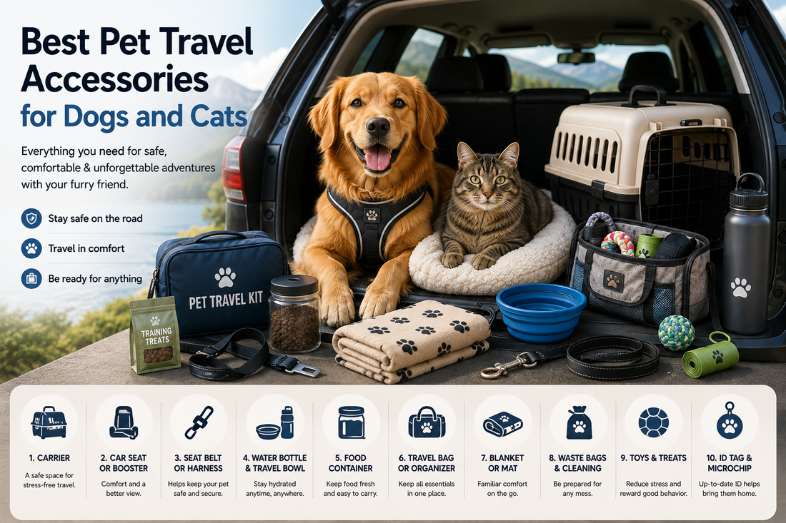 Best Pet Travel Accessories for Dogs and Cats