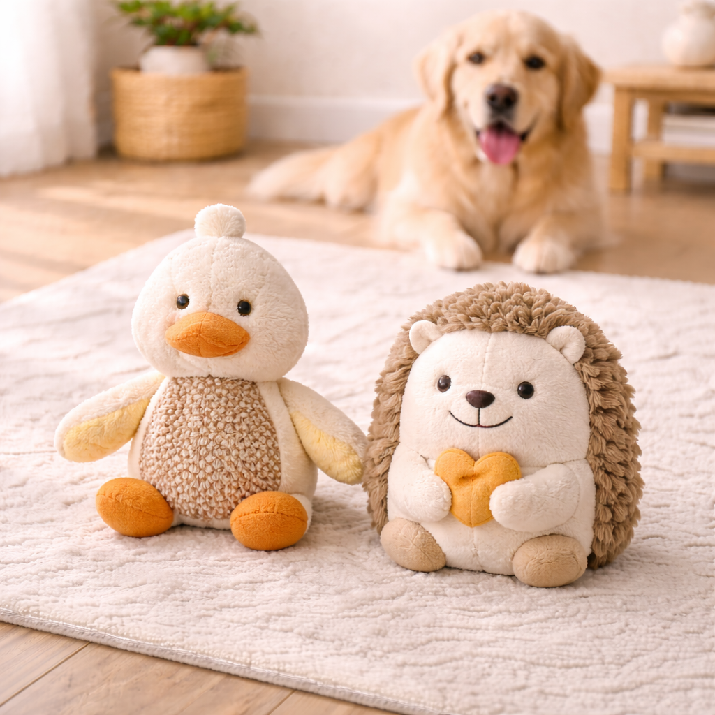Squeaky Plush Dog Toys