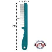 Super-Groom Combs with Smooth Rotating Teeth for Painless Mat Removal (22 Coarse Teeth, Teal Green)