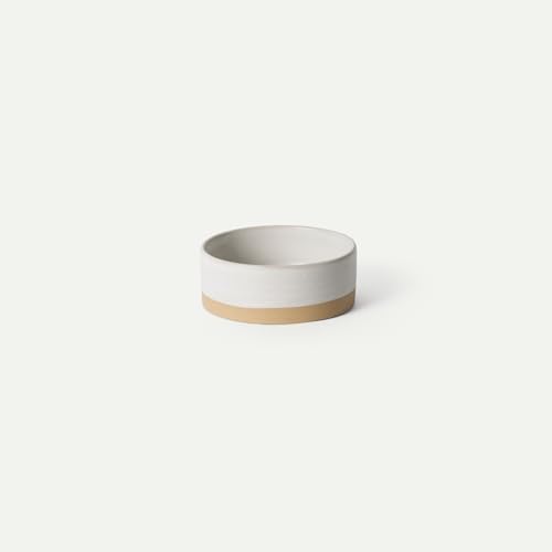 Mora Ceramic Pet Bowl Size Small - Food/Water Dish for Puppy Dogs, Cats, Guinea Pig, Rabbit, Hamster, Snake, ect. 11oz or 2 Cups - Basic Bowls for Your Dog or Cat, Mix and Match for a Set - Oat by MORA