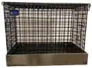 1 Hole Black Vinyl Coat Small Animal Transport Cage (8x14x12)
