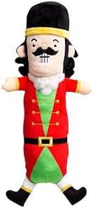 Pearhead Holiday Nutcracker Dog Toy, Stuffed Dog Plush Toy, Squeaker Pet Toy, Christmas Dog Toy, Pet Owner Gift, Novelty Pet Toys by Pearhead