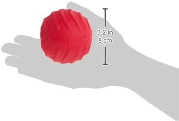 Jolly Pets Tuff Tosser Bouncing Ball Tog Toy/Treat Holder, 3 Inches, Red - Image 6