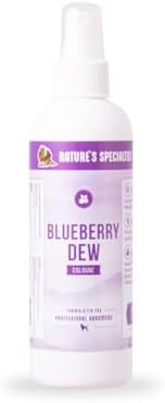 Nature's Specialties Blueberry Dew Dog Cologne for Pets, Natural Choice for Professional Groomers, Ready to Use Perfume, Finishing Spray, Made in USA, 8 oz by NaturesSpecialties