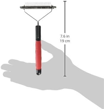 Paw Brothers 26 Blade Fine Double Wide Dematting Undercoat Rake for Dogs and Cats, Professional Grade, Dog Shedding Brush, Stainless Steel Blades, Rounded Gentle Teeth - Image 2