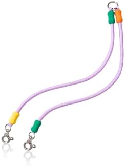 Double Dog Leash,2 Way Coupler Anti Chew No Tangle 360° Swivel, Dual Dog Lead Splitter with Double Clip for 2 Dogs Walking Over 44 lbs (Deep Grape Pearl, 20'') by TheFlowofFriendship