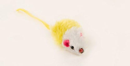 Play Fur Mice Cat Toys – Mixed Bag of 10 Play Mice with Rattling Sounds – 4 Color Variety Pack of Catnip Toy - Image 5