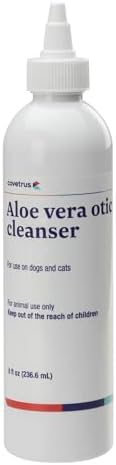Covetrus Aloe Otic Ear Cleaning Solution for Dogs & Cats, Gentle Routine Ear Cleanser with Aloe Vera, Helps Remove Wax & Dry Ears, 8 oz by Covetrus