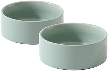 Havniva Cat Bowls Set of Two, 6.1” Ceramic Cat Food Bowls, Cat Water Bowl by Havniva