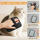 2-Pack Pet Hair Removal Glove for Cats & Dogs, 2025 Upgraded Five-Finger Electrostatic Pet Hair Remover Gloves, Reusable and Washable Fur Remover Tool for Carpet, Couch, Clothing, Car Seat