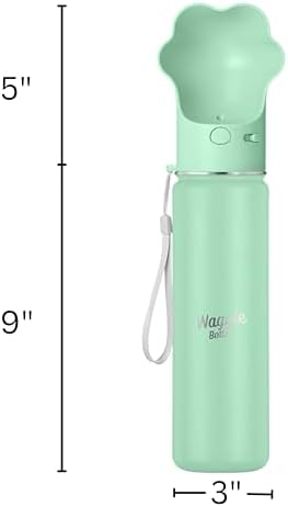 Stainless Steel Dog Travel Water Bottle, Vacuum Insulated Portable Dog Water Dispenser, Large Bottle with Drink Cup On The Go, Outdoor Walking, Hiking, Travel (Mint, 22oz) - Image 5
