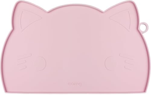 Coomazy Cat Food & Water Mat Thicker Non-Slip Silicone Mat with Raised Edge by Coomazy