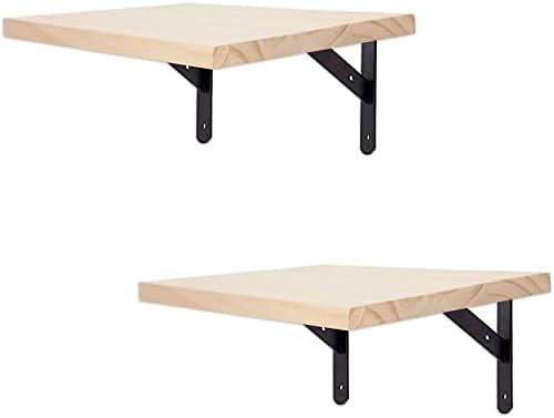 2-Pack Cat Wall Shelves 9.8 x 7.8 Inch/25 x 20 cm Wood Cat Step Cat Shelf Cat Wall Furniture for Jumping Playing Lounging by Unknown