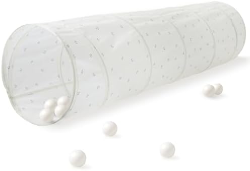 3 Sprouts Recycled Kids Pop-Up Play Tunnel, Indoor Play, Blueberry Ivory by 3Sprouts