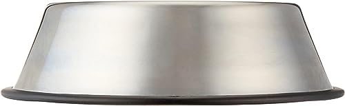Amazon Basics Stainless Steel Non-Skid Dog Bowl, Dishwasher Safe, Rust Resistant, Single - Image 3
