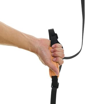 Gooby Wristband Surfer Leash with Traffic Handle - Atlanta Peach, 6 FT - Comfortable Handsfree Leash with Adjustable Dual Handle and Additional Hook
