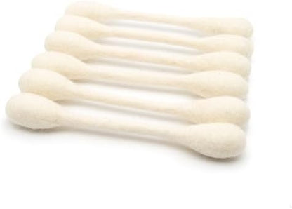 Glaciart One Swabs Cat Toys with Catnip - 6 Pk | Durable for Chew, Cute Cat Toys Interactive Kitty for Boredom, Exercise, & Play | Filled w/Organic Catnip for Anxiety & as Digestive Aid | Gift Idea by GlaciartOne