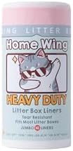 Jumbo Litter Box Liners, 10 Count Cat Litter Liners for Litter Box, Heavy Duty Litter Box Bags Liners, Thickness, Handy Drawstring, Leak-Proof (10 Count, Unscented) by Home+Wing