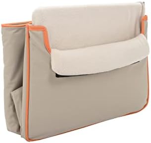 Precious Tails Collapsible Pet Booster Car Seat Box with Plush Fleece Cover, Cushion Insert and Foam Padded Panel - Foldable Carseat for Small Pet Dogs and Puppies Under 20 lbs, Khaki - Image 6