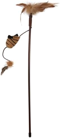 Mad Cat Safari Squeak Interactive Teaser Wand Cat Toy with Catnip, 1 Pack - Image 4
