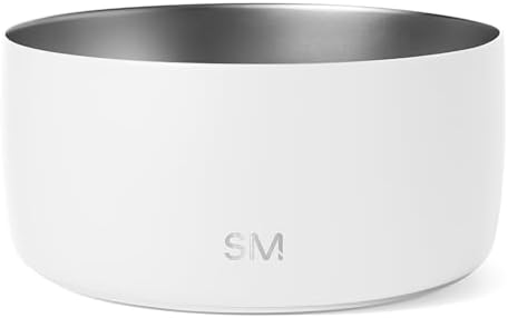 Simple Modern Dog Bowls & Cat Bowls | Large (8 Cups) | White by Unknown