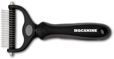 High Quest Canine Undercoat Rake for Dogs – Hunting Dog Deshedding Brush by HuntEmUp