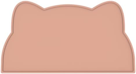 Cat Food Mat, Silicone Non Slip Dog Bowl Mat Waterproof Cat Feeding Mat Stop Food Spills and Water Messes Out to Floor Pet Food Mat (Tea Rose, 20" x 12") by TOKAYIFE