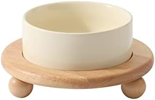 Havniva Raised Cat Bowl 5.1” Elevated Ceramic Cat Food and Water Bowl by Havniva