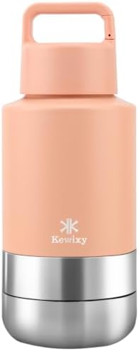 KEWIXY 3 in 1 Insulated Dog Water Bottle with Detachable Bowls for Travel by KEWIXYofficial