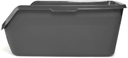So Phresh Scatter Shield High-Back Litter Box Charcoal X-Large 24" L X 18" W X 10" H