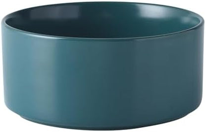 6'' Ceramic Dog Bowl - 30Oz Classic Dogs Food & Water Bowl for Small and Medium Breed Dogs, Heavy Duty Non-Slip Dog Dishes, Food Grade Stoneware Pet Bowl, Dishwasher & Microwave Safe, Green by Welloyed