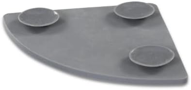 Messy Mutts 628043607996 Triangle Dog Licking Mat Grey