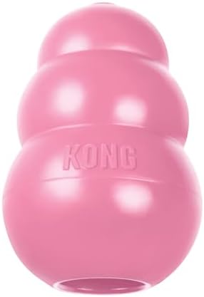 KONG Puppy, Natural Rubber Teething Chew Toy, for Large Puppies, Pink by KONG
