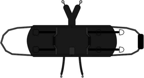 Dog Carry Sling, Emergency Backpack Pet Legs Support & Rehabilitation Lift Harness for Large Dogs Joint Injuries, Arthritis, Up and Down Stairs (Black, L) - Image 2