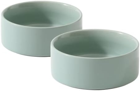 Havniva Cat Bowls Set of Two, 5.1” Ceramic Cat Food Bowls, Cat Water Bowl by Havniva