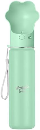 Stainless Steel Dog Travel Water Bottle, Vacuum Insulated Portable Dog Water Dispenser, Large Bottle with Drink Cup On The Go, Outdoor Walking, Hiking, Travel (Mint, 22oz) by WaggleBottle