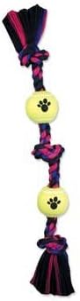 Mammoth+Pet+Products+467109+Mini+Color+3Knot+Tug+W-2+Ball+X
