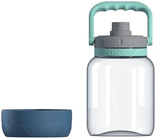 Asobu Buddy Bottle a Stainless Steel Insulated Water Bottle for with Removable Dog Water Bowl and Dog Food and Treat Storage Bowl (Blue, 50 Ounce) - Image 4