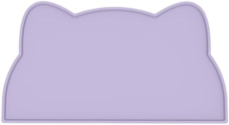 Cat Food Mat, Silicone Non Slip Dog Bowl Mat Waterproof Cat Feeding Mat Stop Food Spills and Water Messes Out to Floor Pet Food Mat (Periwinkle Blue, 17" x 10") by TOKAYIFE