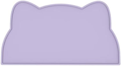 Cat Food Mat, Silicone Non Slip Dog Bowl Mat Waterproof Cat Feeding Mat Stop Food Spills and Water Messes Out to Floor Pet Food Mat (Periwinkle Blue, 17" x 10") by TOKAYIFE