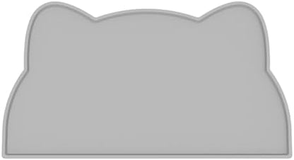 Cat Food Mat, Silicone Non Slip Dog Bowl Mat Waterproof Cat Feeding Mat Stop Food Spills and Water Messes Out to Floor Pet Food Mat (Dark Gray, 20" x 12") by TOKAYIFE