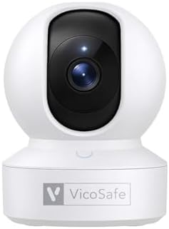 VicoHome CA48 Indoor Security Camera – 3K WiFi Pet & Baby Monitor, 360° Pan/Tilt, Night Vision, Motion Detection, Two-Way Audio, Works with VicoHome App by VicoSafeINC
