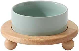 Havniva Raised Cat Bowl 5.1” Elevated Ceramic Cat Food and Water Bowl by Havniva