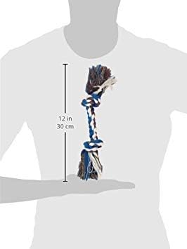 Petmate Booda Two Knot Rope Bone, Multicolored, Small