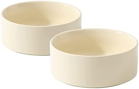 Havniva Cat Bowls Set of Two, 6.1” Ceramic Cat Food Bowls, Cat Water Bowl by Havniva